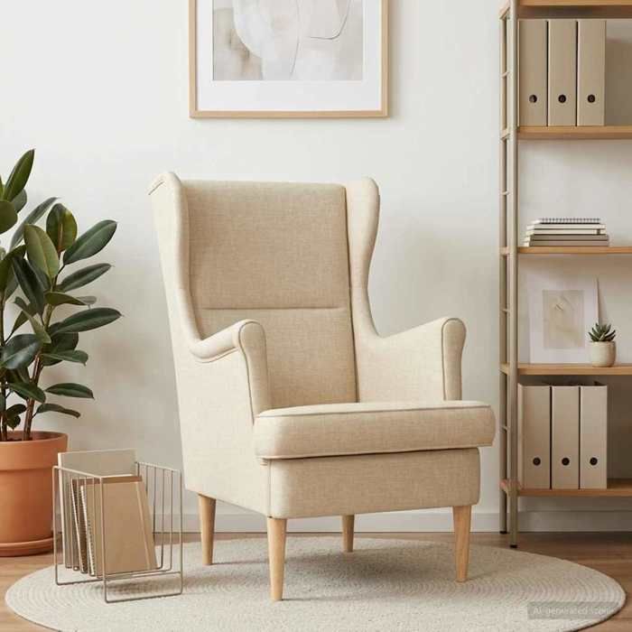 Maison Exclusive - fauteuil Crème tissu