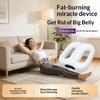1 Set Muscle Relief And Relaxation Portable Vibration Dual Ring Fascia Massager With Belt Fat Loss Body Slimming