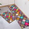 Boho Kitchen Rug Vintage Entrance Porch Floor Mats Abstract Geometric Bathroom Door Mats Living Room Bedroom Room Floor Mats
