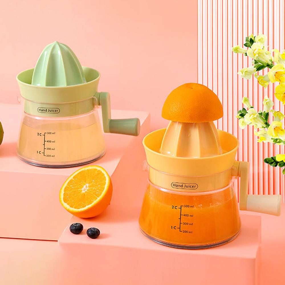1PC Household Hand Juicer Small Manual Fruit Juicer Orange Lemon Juicer Fruit Residue Separator