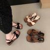 French Elegant Bow Platform Open-toed Sandals Women's 2025 Summer New Models with Skirts Soft-soled Wedges Roman Sandals