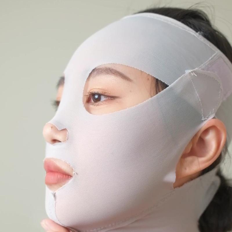 3D opakovaně použitelná prodyšná krása pro ženy protivrásková zeštíhlující bandáž V Shaper Full Face Lift Spací maska
