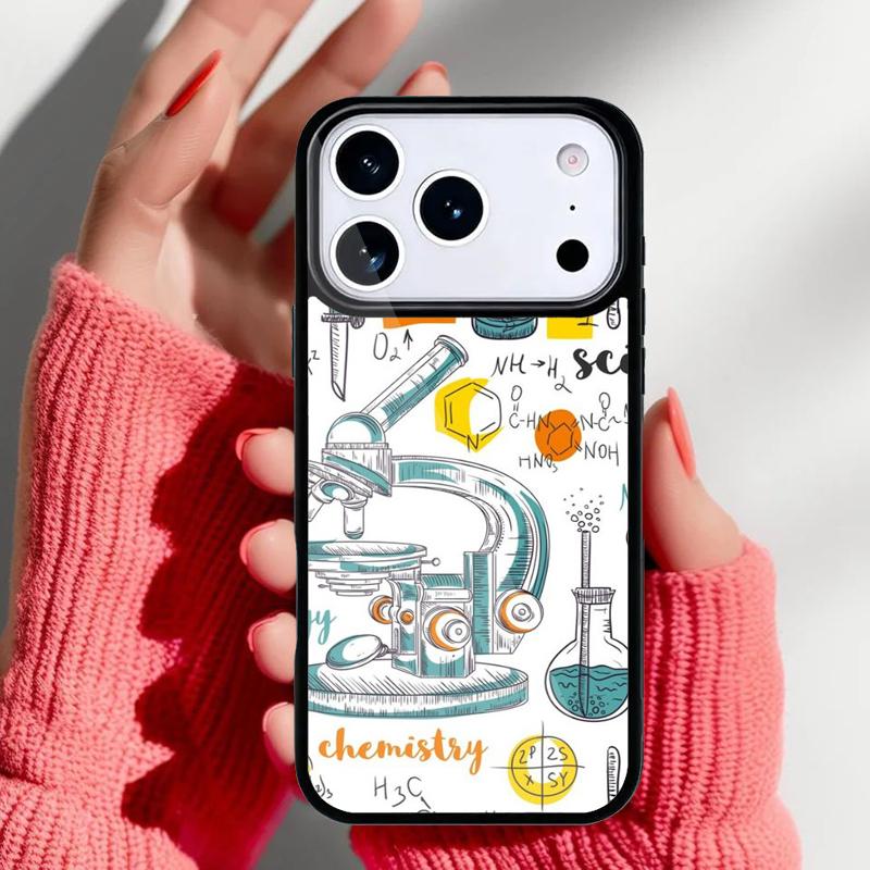 Biology and Chemistry Phone Case for iPhone 17 16 15 14 13 Pro Max Back Cover for 12 11 Pro Coque