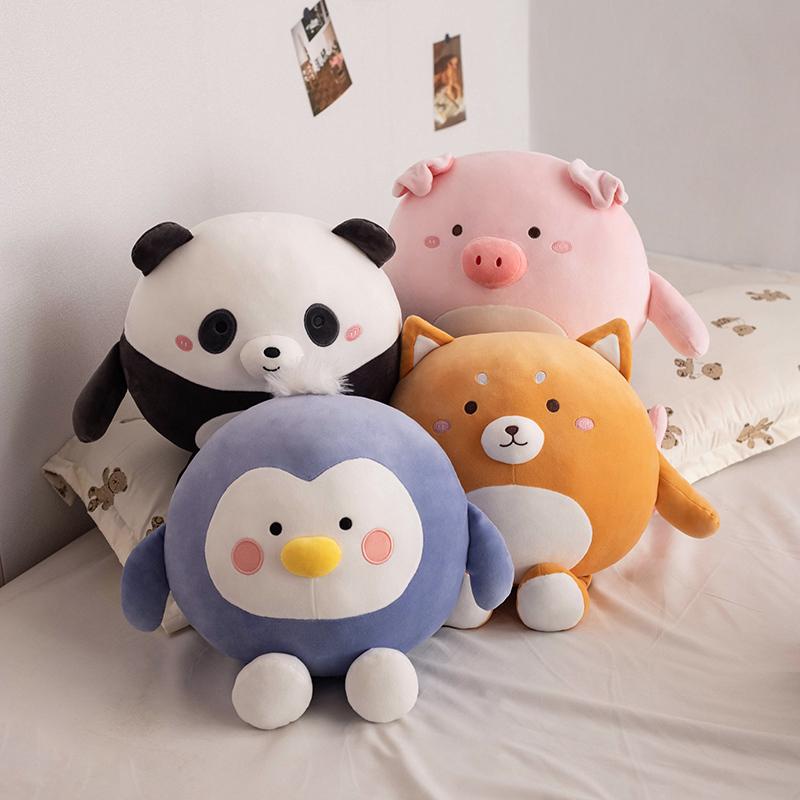 23-45cm Penguin Plush Toy Stuffed Fluffy Fat Panda Animals Rooster Soft Doll Pig Pillow Birthday Gifts New