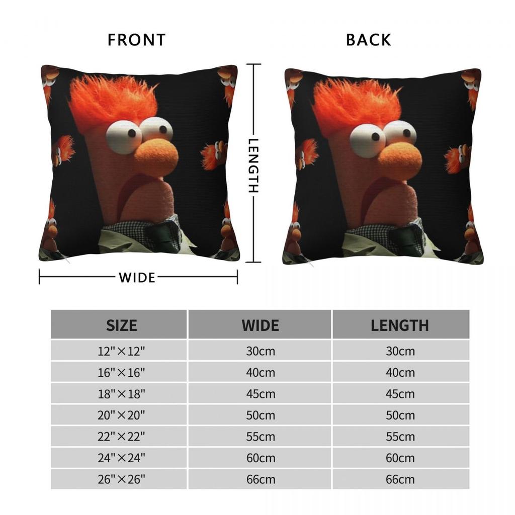 Beaker Stressed Anxiety Pillowcase Polyester Linen Velvet Pattern Zip Decorative Pillow Case Home Cushion Cover