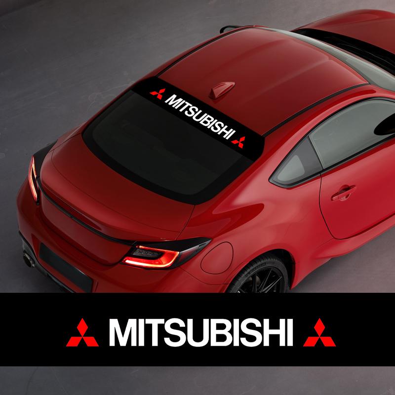 Pro Mitsubishi Xpander Space Star Eclipse Pajero Ralliart Auto Samolepky na přední sklo Přední a zadní dekorativní samolepky