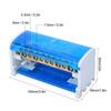 211 Terminal Distribution Box Single Phase 2-Level Design Din Rail Terminal Block Distribution Box 125A with Dust Cover
