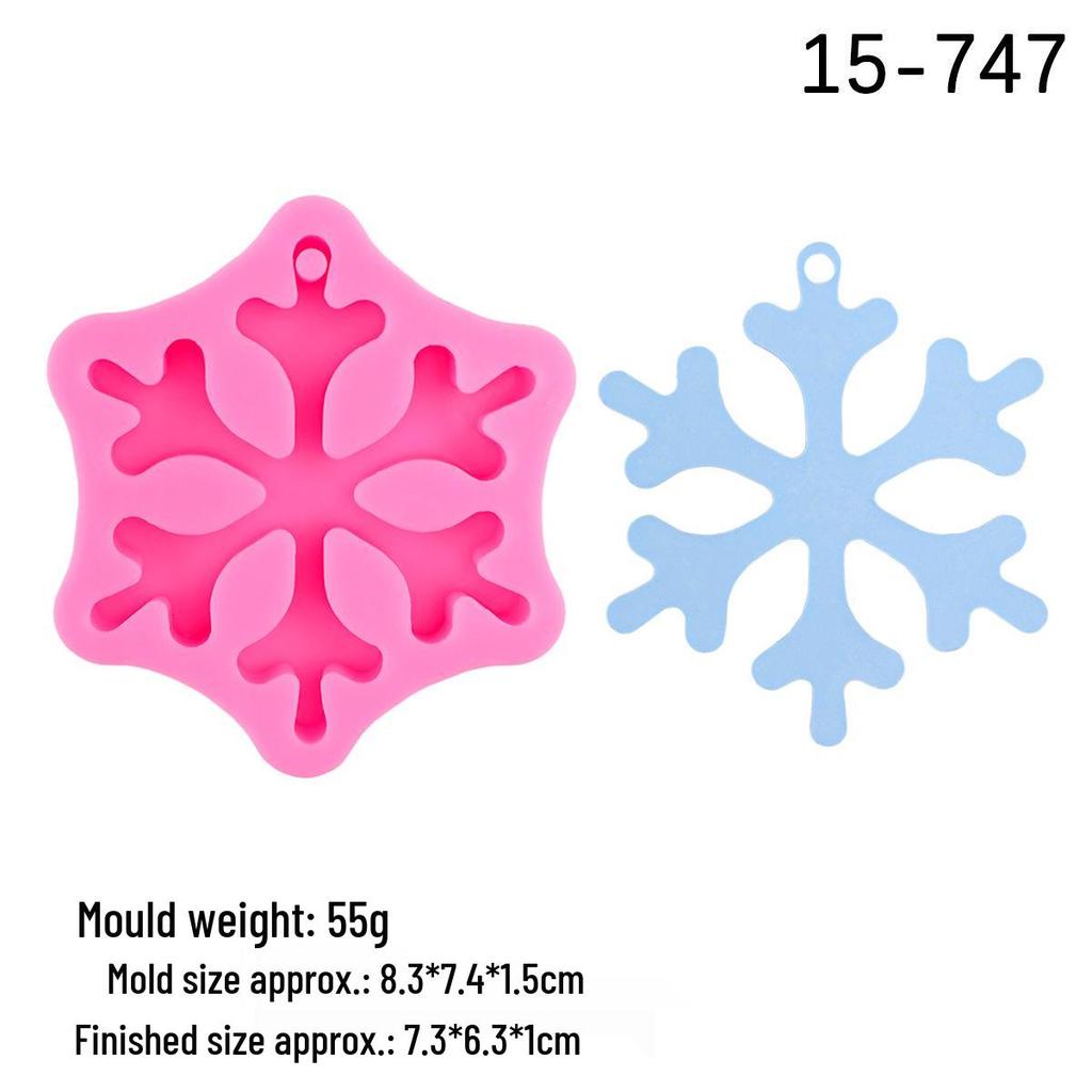 DIY Scented Plaster Diffuser Pendant Mold - Christmas Tree, Snowflake, Reindeer, Bell