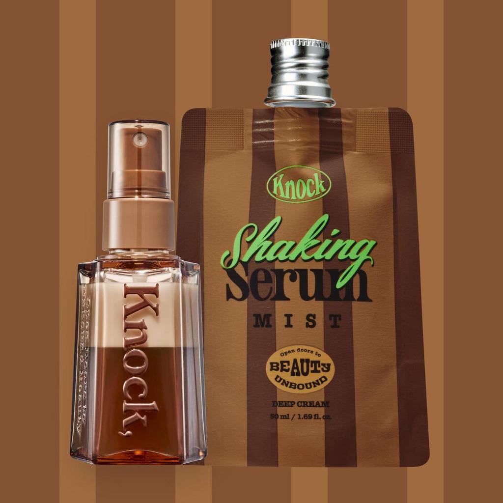 Knock - SHAKING Serum Mist – Deep Cream – 50ml + 50ml