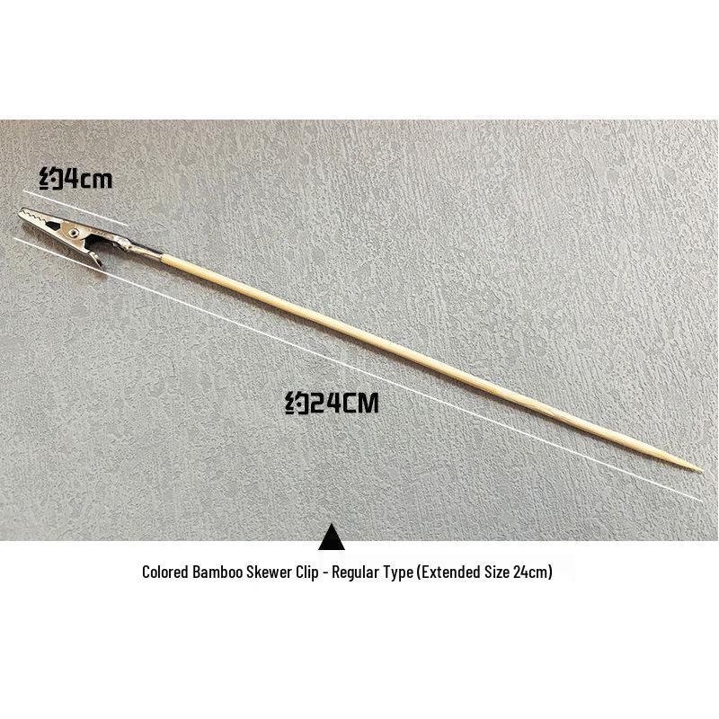 Metal Alligator Clips with Bamboo Skewers for Model Painting and DIY Spray Coloring