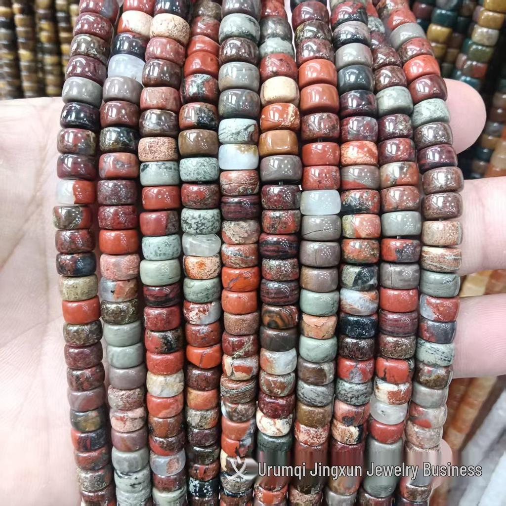 4x7mm Loose Natural Agate Abacus Beads for DIY Jewelry and Bracelets