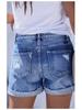 2021 Bestseller Elastische Zerrissene Damen-Denimshorts