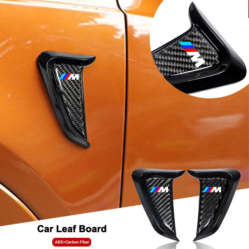 Carbon Fiber Car Side Leafboard Sticker Flank Fender Modified For BMW X1 X2 X3 X4 X5 1 2 3 4 5 6 Series F10 F30 F01 F25 F15 XJBRL1