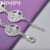 CHSHINE 925 Sterling Silver Tree of Life Round Chain Bracelet For Women Fashion Charm Wedding Party Jewelry