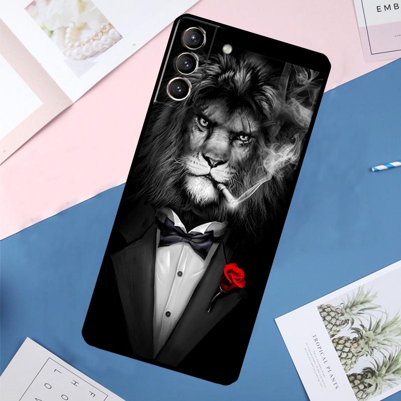 Man Suit Shirt Tie Case For Samsung Galaxy S24 Ultra S21 S22 S23 S25 Ultra S9 S10 Plus S20 FE S25 FE Back Cover