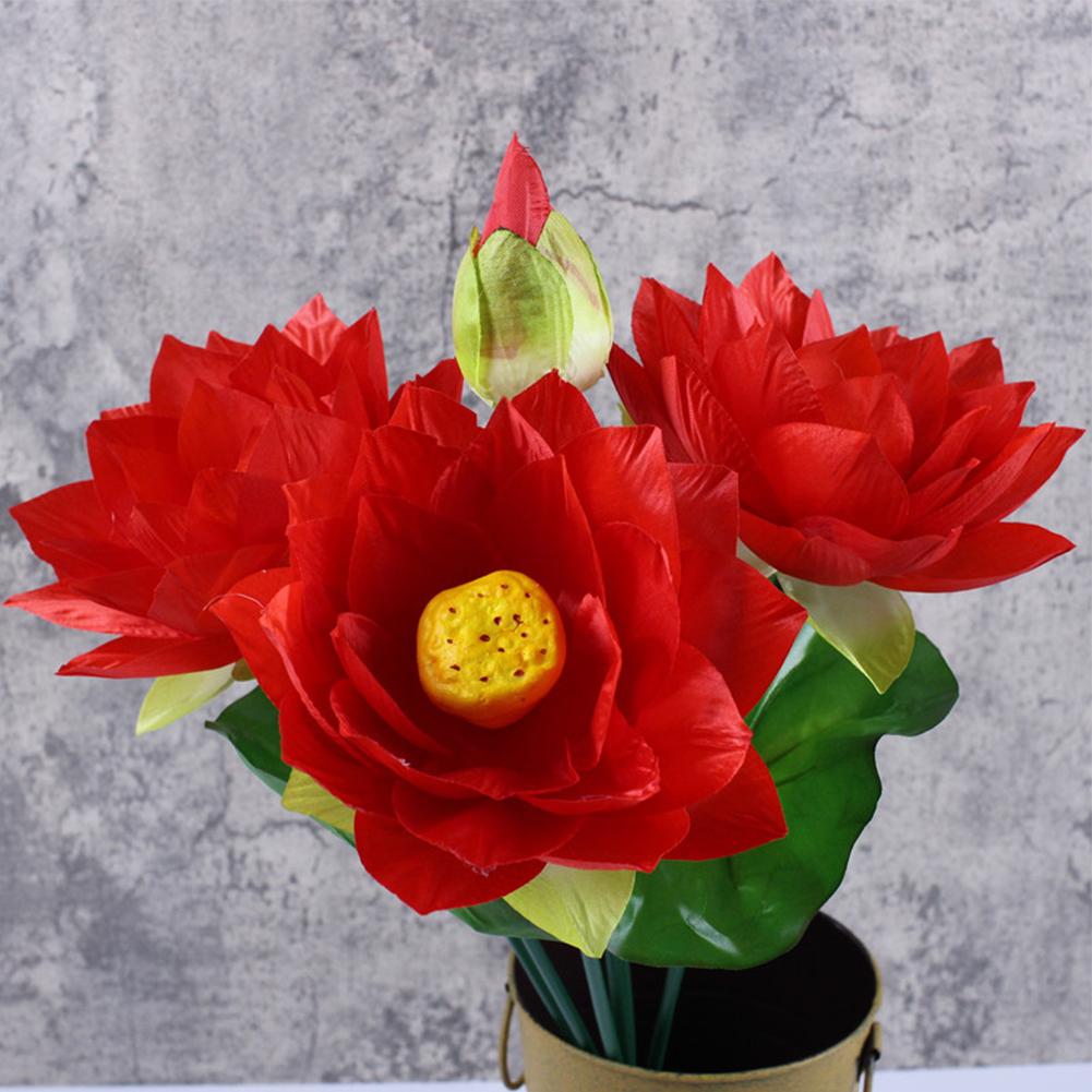 Fake Flower For Wedding Lotus Party Silk Water Lily