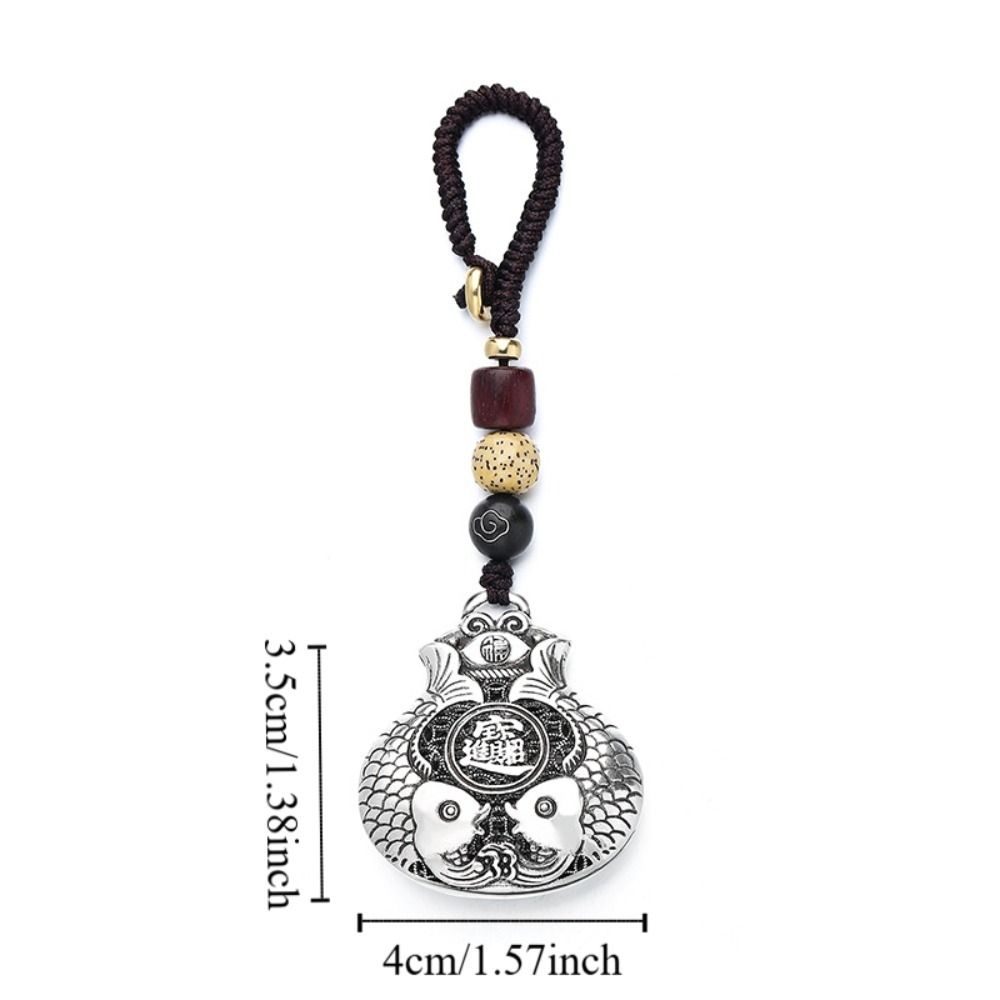 Copper Car Keychain Craftsmanship Car Accessories Personalized Lucky Bag Keychain  Gift