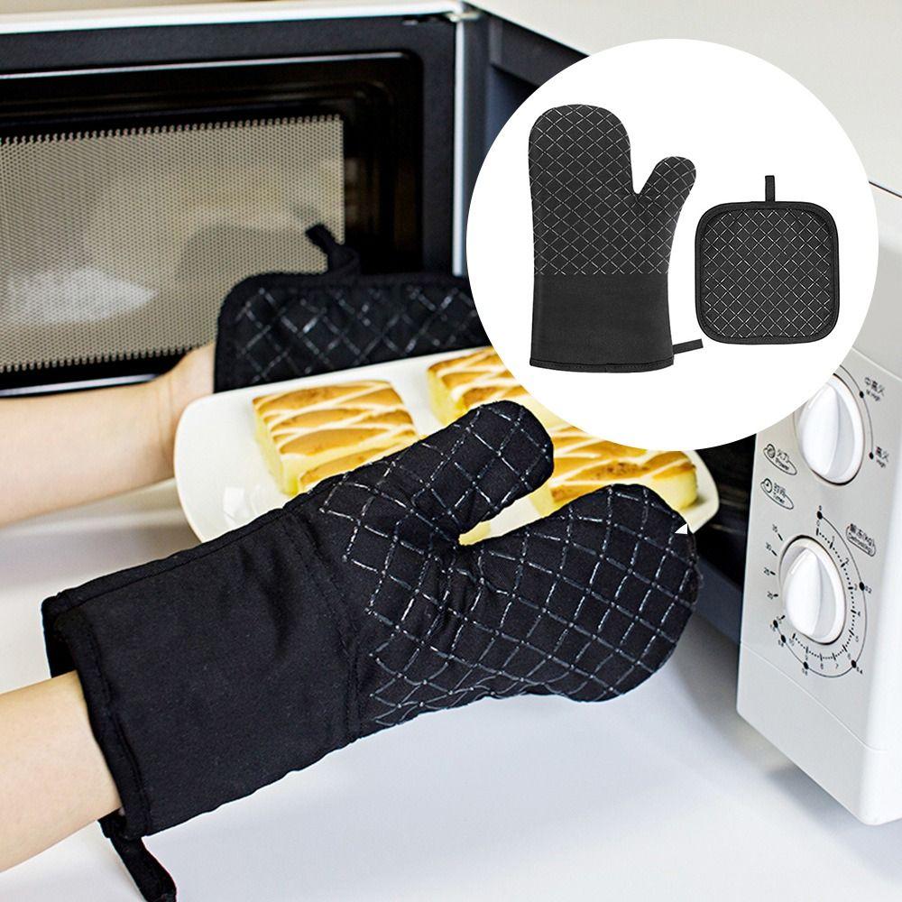 Anti-Scalding Baking Gloves Non-Slip Insulation Gloves Cake Oven Mitts