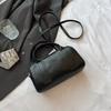 Mini Boston Handbag For Women Cute Style Top Handle Bag With Pearl Lace Bow Charm And Detachable Crossbody Strap For Daily Use