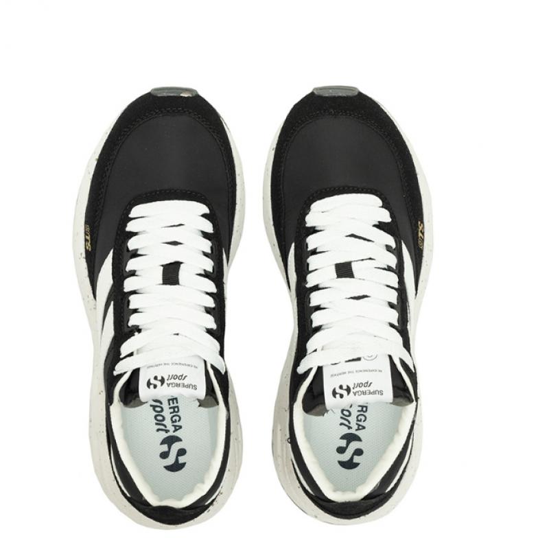 Superga 4089 9ts Slim Vegan Leather Black S7128gwa57
