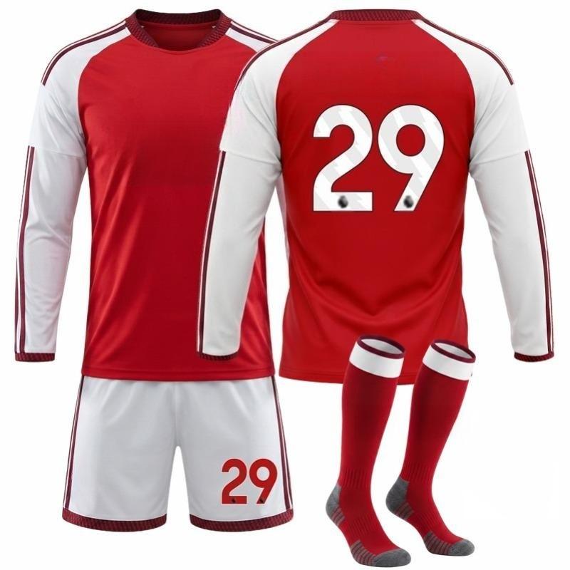 2627 Home Long-Sleeve Football Shirt — Nos. 7, 8, 41, and 14 (with Badges)