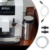 Glatte Innenwand Milchlauch Kaffeemaschinen Ersatzschlauch für Jura Impressa Easy Feinschaumdüsen 4 Maschinen Düsen Silikonschläuche mit 8 Verbindern