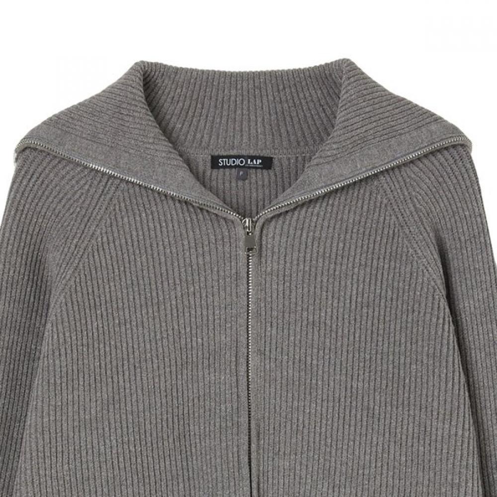 Color Lettering Big Collar Zip Up As1kg161