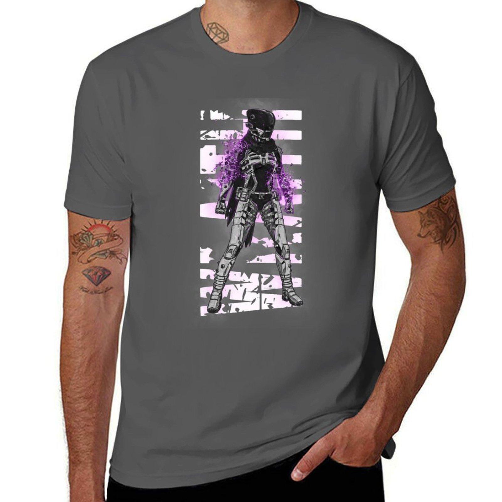 

Apex Legends - Wraith Void Walker Shattered (Purple) T-Shirt oversizeds cute clothes Men s t-shirt 4XL