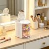 360-Degree Rotating Cosmetic Storage Box Dustproof Multi-Functional For Storing Brushes Sponges And Lipstick