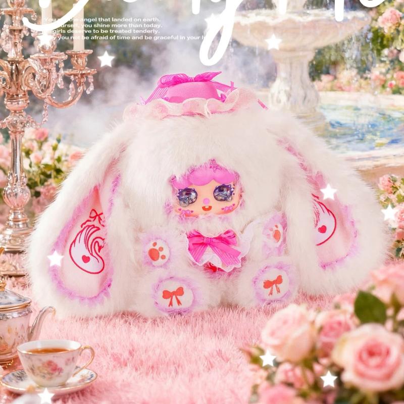 Migo Rose Teeparty 600% Plüsch Blind Box Mystery Überraschungsspielzeugpuppe Trendige Dekoration Geburtstagsgeschenk Sammlerstück Plüschtier