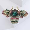 Rhinestone Bee Brooches for Women Unisex Glass Insect Pins Banquet Party Backpack Gifts Jewelry Accessories