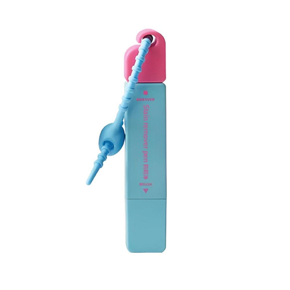 12ml Stain Remover Pen With Brush Head Instant Oil Remover Stick Double Head Portable Emergency Stain Remover Clothes Care Blue