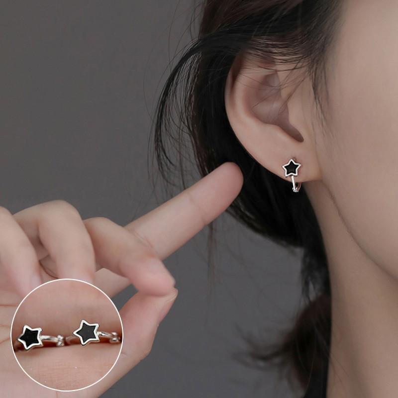 S925 Silver Snake-Shaped Hoop Earrings with Micro-Paved Zirconia - Retro Fashion for Women