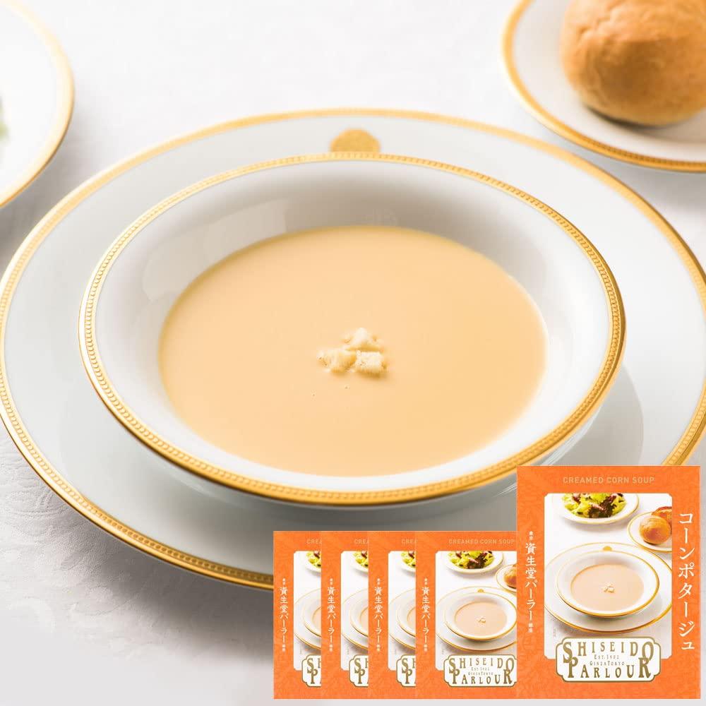Shiseido Parlor Corn Potage 5-piece pack retort popular premium soup room temperature microwave