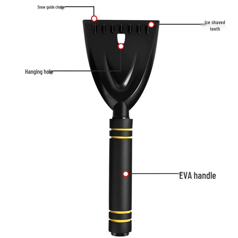 Portable Multifunctional Car Snow Shovel and Ice Scraper for Winter Window Cleaning