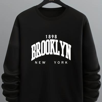 Crew Neck Sweatshirt, Polyester, Versatile Office