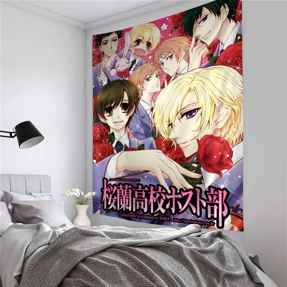 

Ouran High School Host Club Anime Tapestry Wall Carpets Dorm Decor Cheap Wall Hanging for Bedroom Tapestry Living Room Tapestry 74x94cm(29x37in)