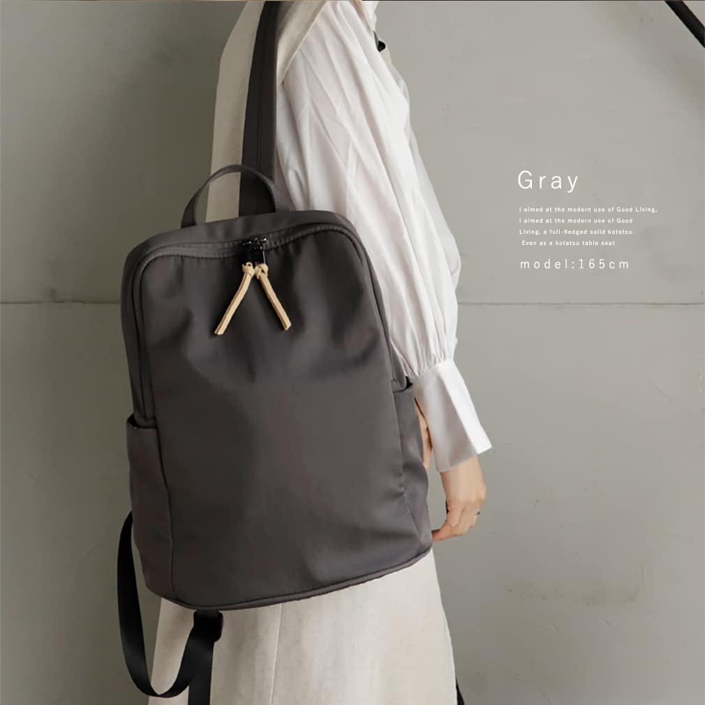 VITAFELICE Women's Multifunctional Nylon Backpack (Large) inb-10035z (Gray)