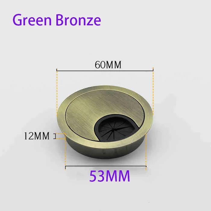 1/2/4/8Pcs 50/53/60/80mm Zinc Alloy Desktop Cable Hole Cover Protective Ring PC Desktop Circular Cable Protective Ring Bracket