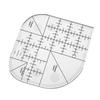 Multi Functional Angle Cutting Ruler Acrylic Anti Slip Sewing Ruler Round Edge Template Ruler DIY Sewing Patchwork Ruler