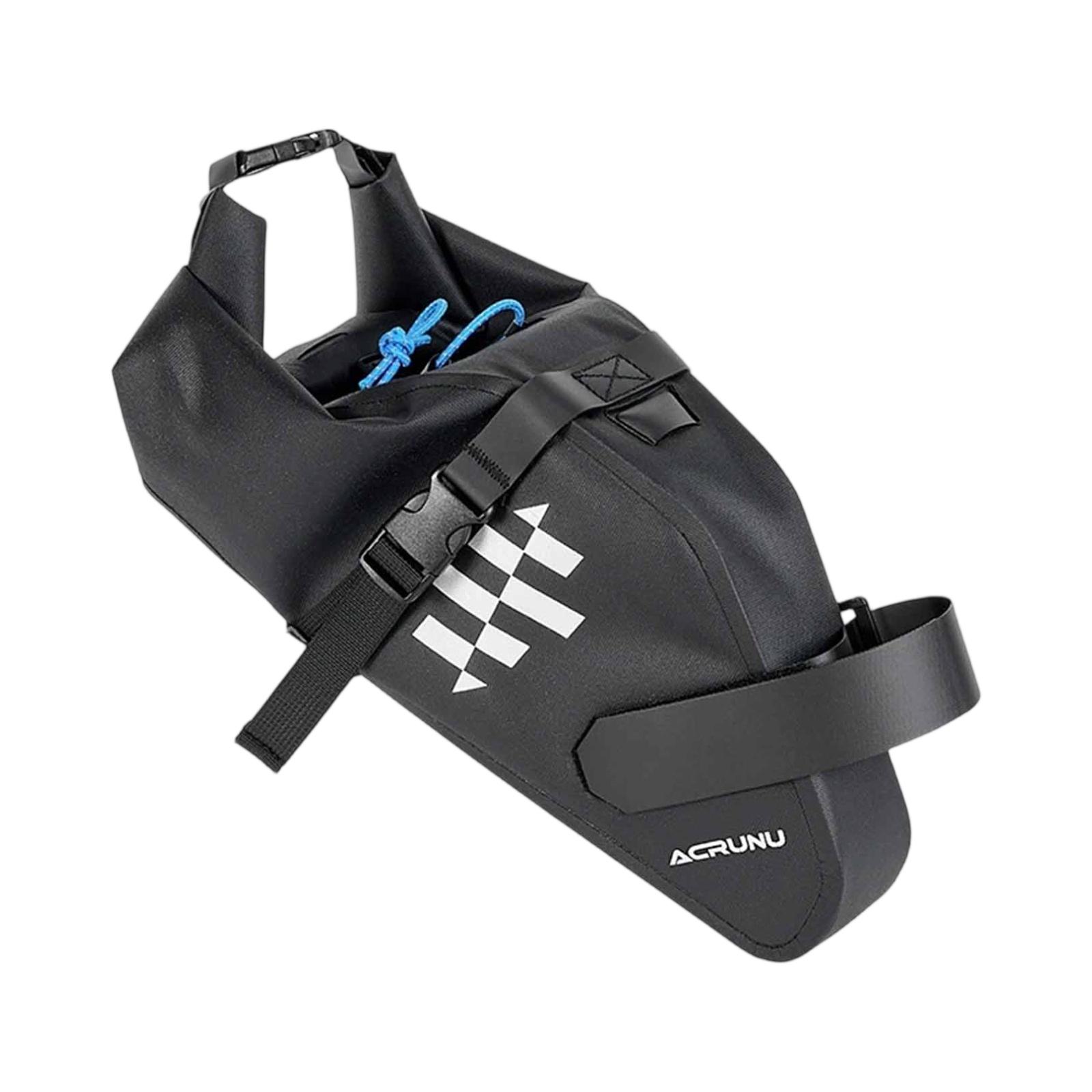 

Saddle Bag, Large-Capacity Mountain Bike Rear Tail Bag, Multi-Functional Cycling Seat Pack for Outdoor Riding & Commuting One Size чорний