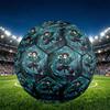 Demon Slayer Print Størrelse 5 Fodbold, PU Slidstærk Fodbold til Kamp Træning og Daglig Øvelse, Fødselsdagsgave til Fodboldfans