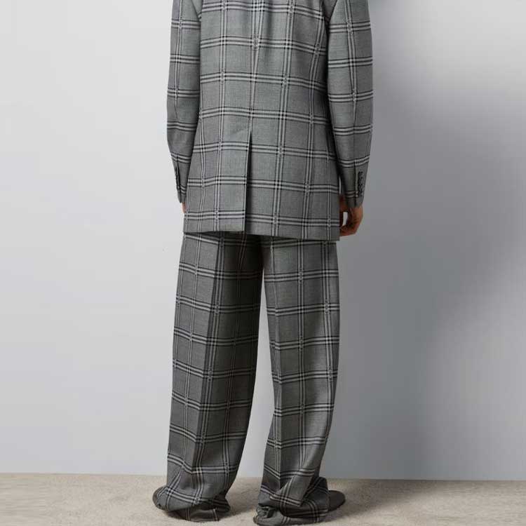 GUCCI Horsebit Check Tailored Wool Trousers 680704-ZAOPD-1016