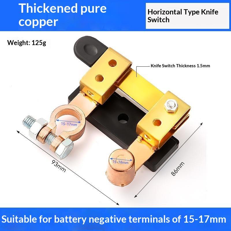 12V 24V Car Battery Terminal Clamp Switch Disconnect Cut Off Isolator Tool Kit Top Post Power Cut Tools