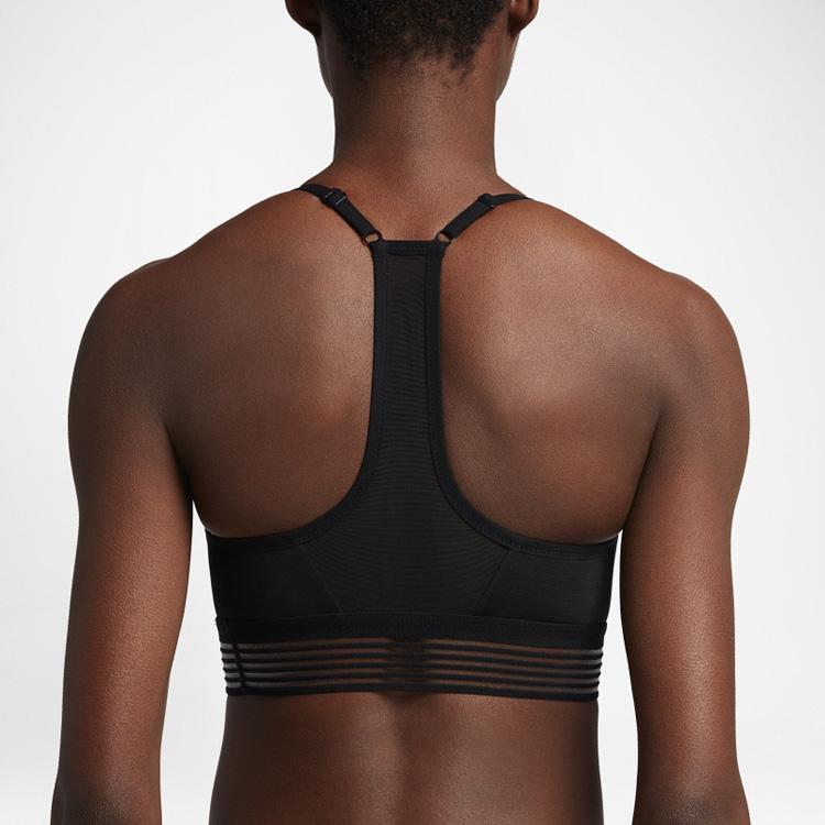 Nike Indy Light-Support Padded Sports Bra Black White Women 832093-010