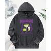 Midnight Margaret Cocktail Club Printed Women Washed Hoodie Autumn Street Pullover Simplicity Casual Hoodies Cotton Hoody