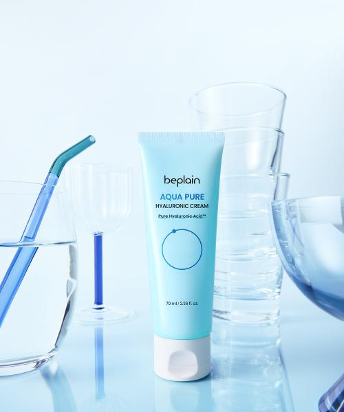 BEPLAIN Aqua Pure Hyaluronic Cream 70ml (2-pack + Gift: B5 Aqua Ampoule Mask 2ea)