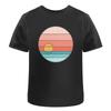 Sunset Circle Cotton T Shirt Ta039581
