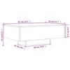LED Coffee Table in Concrete Grey 85 x 55 x 31 cm