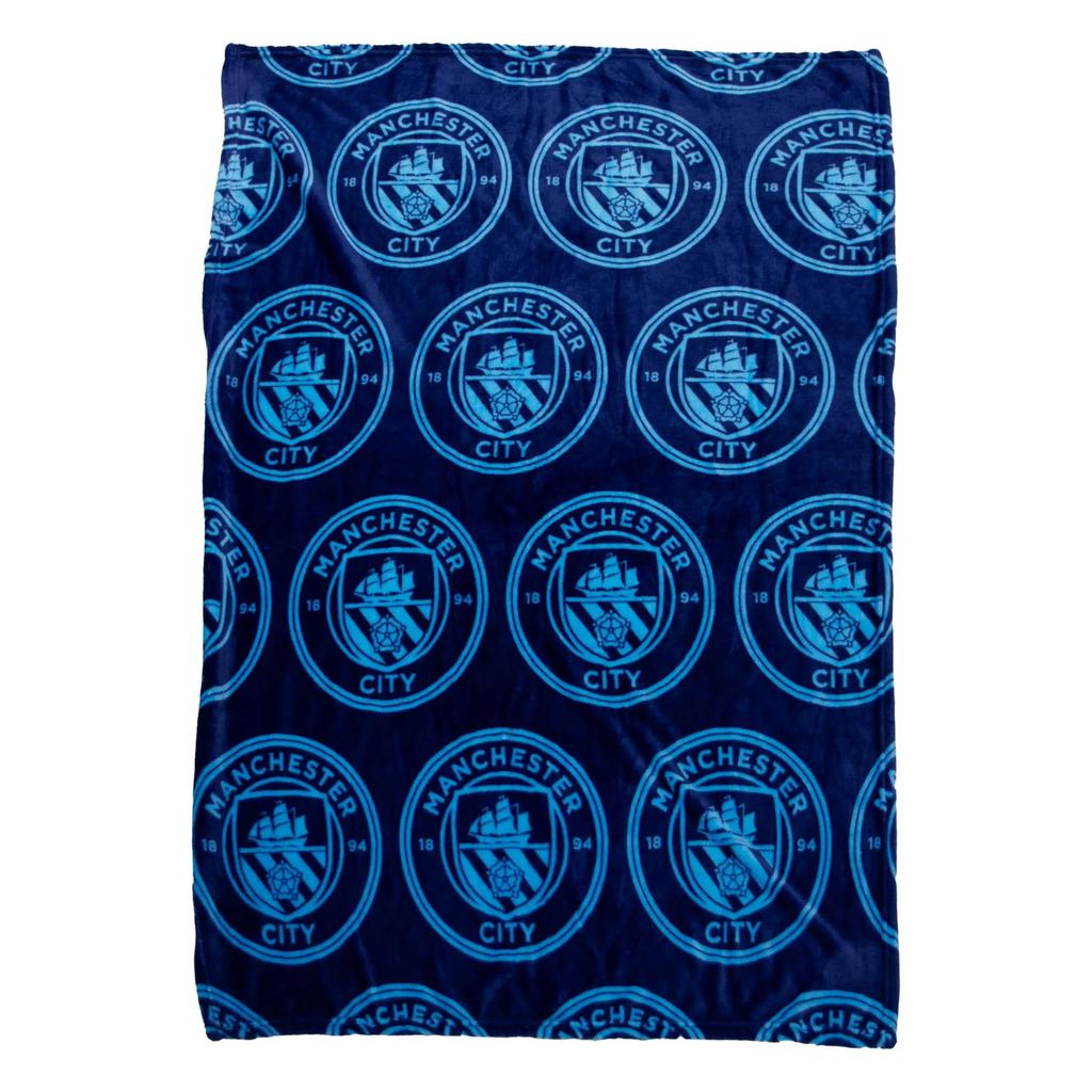 Manchester City FC Fleece Crest Blanket